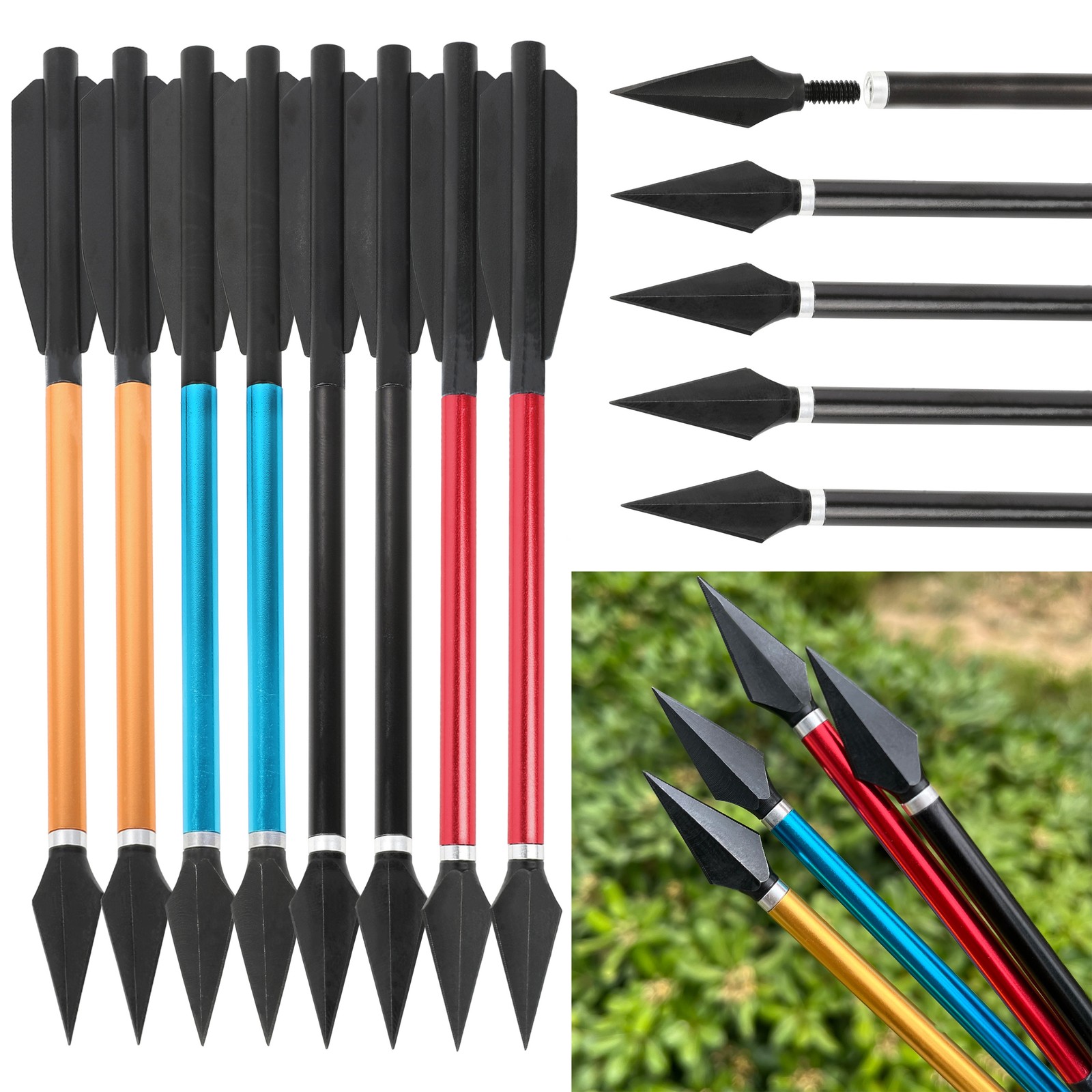 Crossbow Bolt Broadhead - 6,7-дюймовые болты для стрельбы из лука,